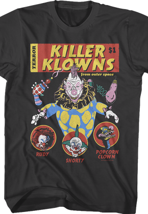 Comic Book Cover Killer Klowns From Outer Space T-Shirt