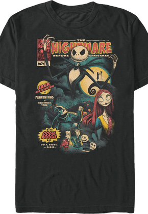 Comic Book Cover Nightmare Before Christmas T-Shirt