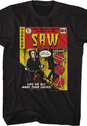 Comic Book Cover Saw T-Shirt