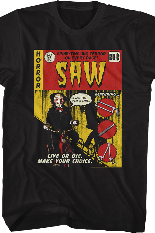 Comic Book Cover Saw T-Shirtmain product image