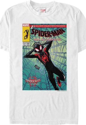 Comic Book Cover Spider-Man Into The Spider-Verse T-Shirt