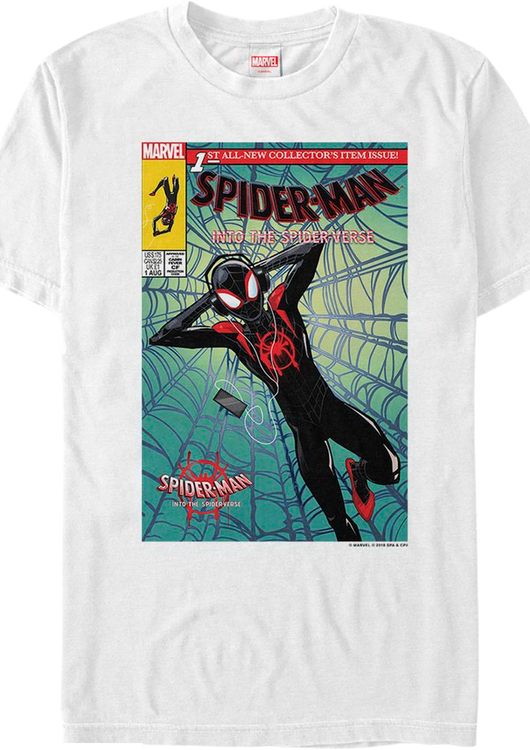 Comic Book Cover Spider-Man Into The Spider-Verse T-Shirt - main product image