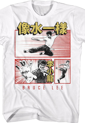 Comic Book Panels Bruce Lee T-Shirt