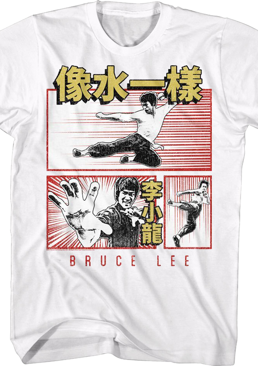 Comic Book Panels Bruce Lee T-Shirt - main product image