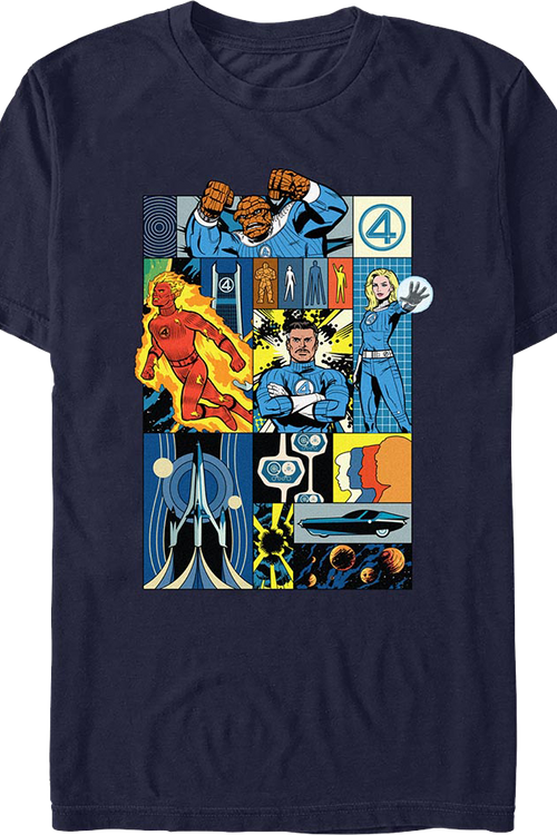 Comic Panels Fantastic Four T-Shirtmain product image