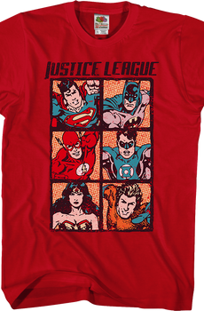 Comic Panels Justice League T-Shirt