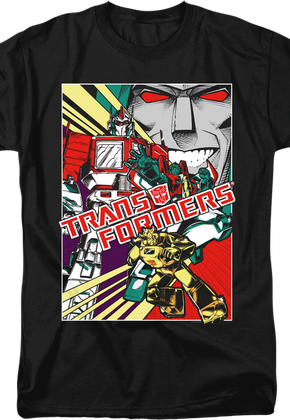 Comic Poster Transformers T-Shirt