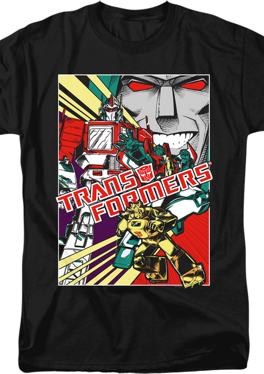 Comic Poster Transformers T-Shirt - main product image