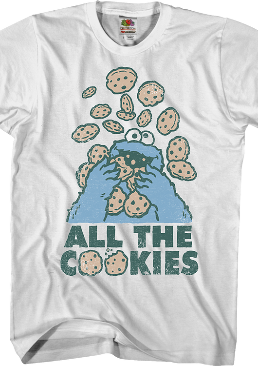 Cookie Monster All The Cookies Sesame Street T-Shirt - main product image
