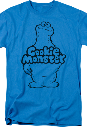 Cookie Monster Sketch Sesame Street T-Shirt