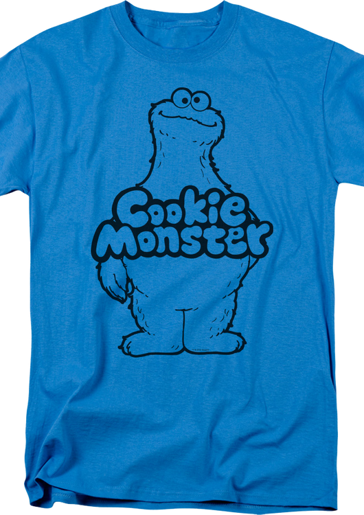 Cookie Monster Sketch Sesame Street T-Shirt - main product image