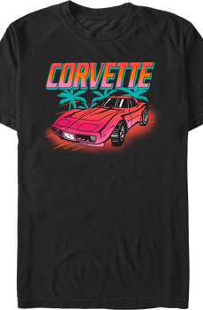 Corvette Palm Trees Chevrolet T-Shirt