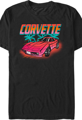Corvette Palm Trees Chevrolet T-Shirt