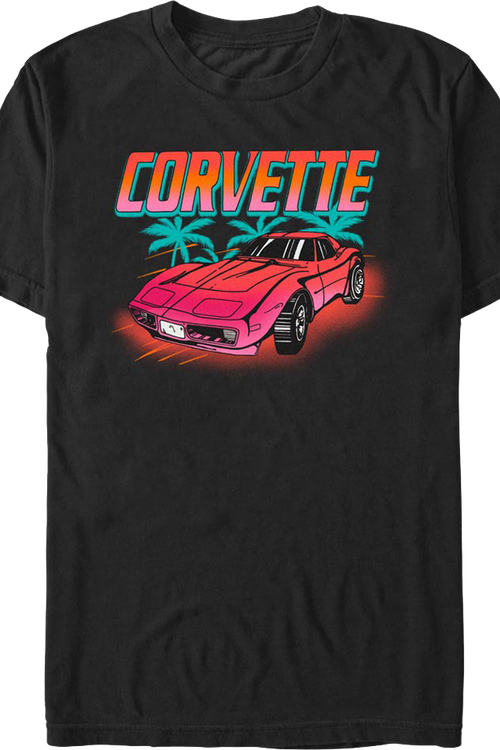 Corvette Palm Trees Chevrolet T-Shirtmain product image