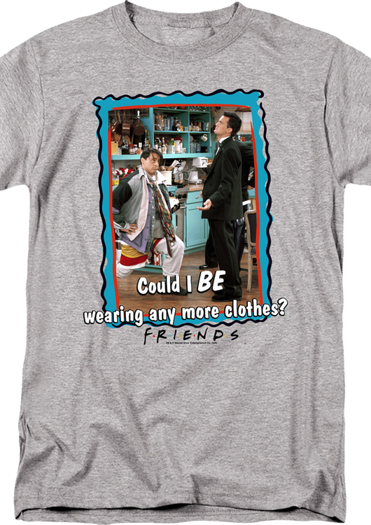 Could I BE Wearing Any More Clothes Friends T-Shirt - main product image