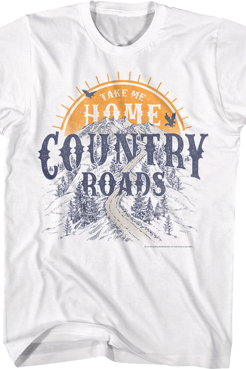 Country Roads Sunset John Denver T-Shirtmain product image