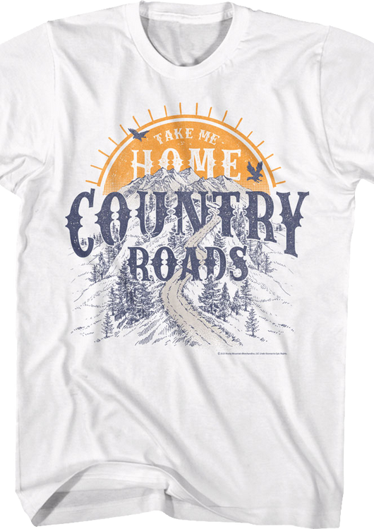 Country Roads Sunset John Denver T-Shirt - main product image