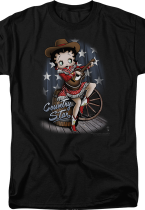 Country Star Betty Boop T-Shirt