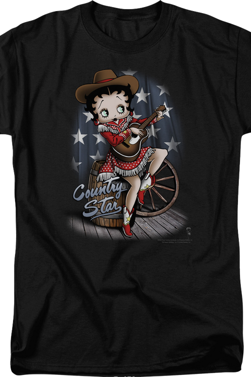 Country Star Betty Boop T-Shirtmain product image