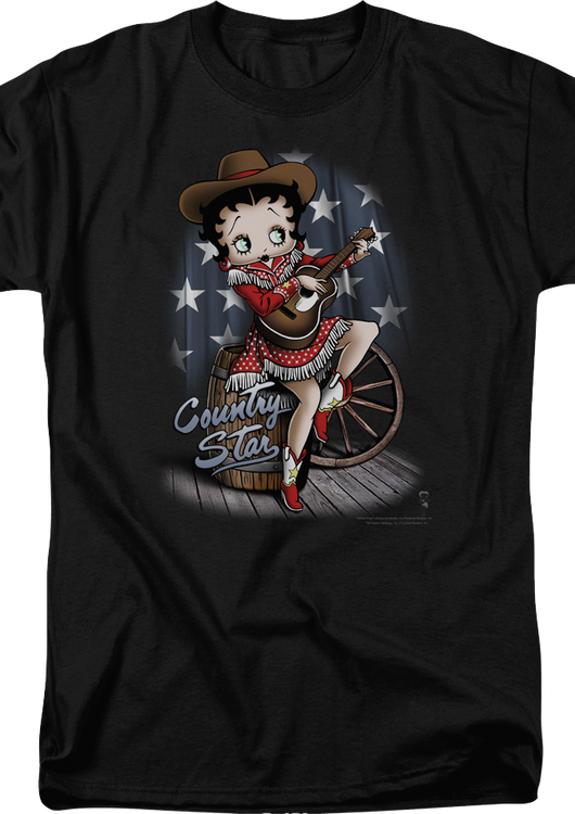Country Star Betty Boop T-Shirt - main product image