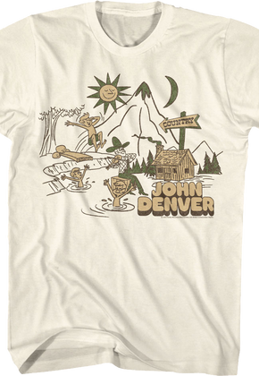 Country Swimming John Denver T-Shirt