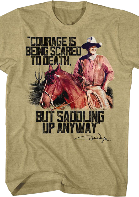 Saddling Up John Wayne T-Shirt - main product image