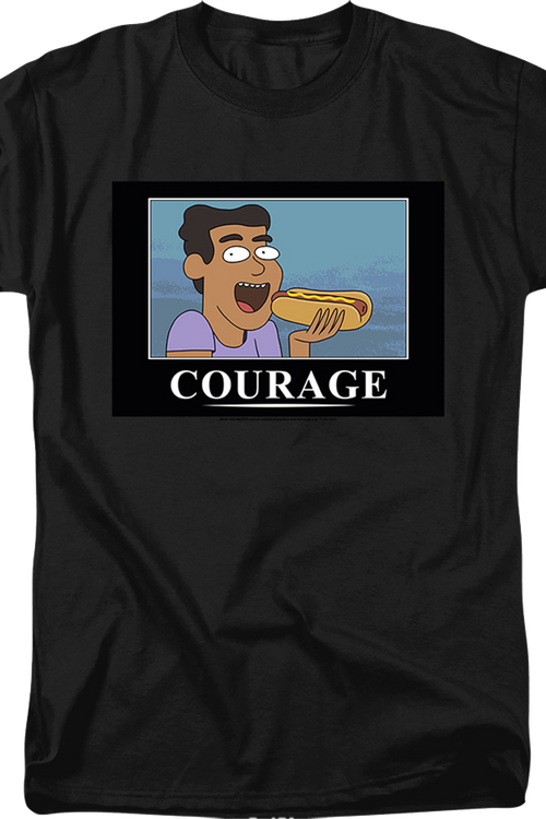 Courage Poster Rick And Morty T-Shirtmain product image