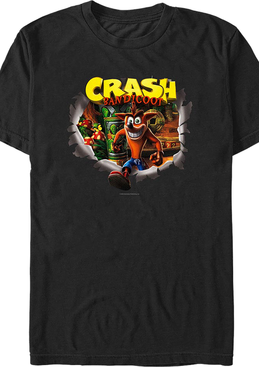 Crashing Through Crash Bandicoot T-Shirt - main product image