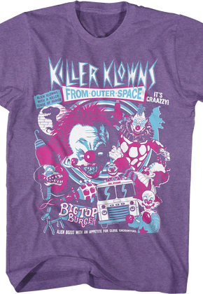 Crazy Collage Killer Klowns From Outer Space T-Shirt