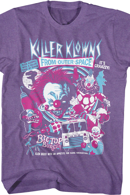 Crazy Collage Killer Klowns From Outer Space T-Shirt - main product image