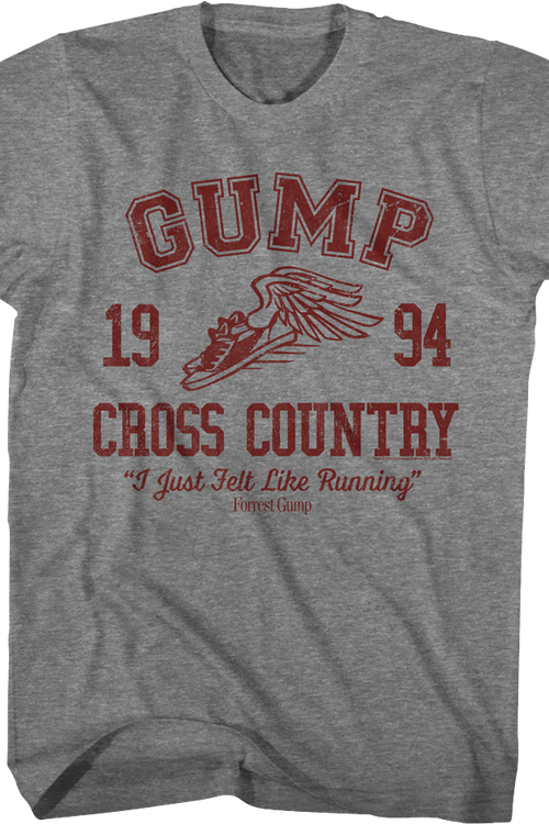 Cross Country 1994 Forrest Gump T-Shirtmain product image