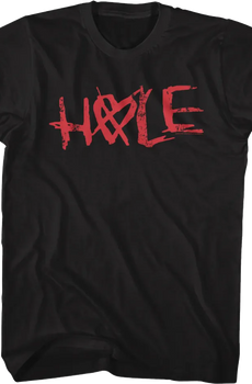 Crossed Heart Logo Hole T-Shirt