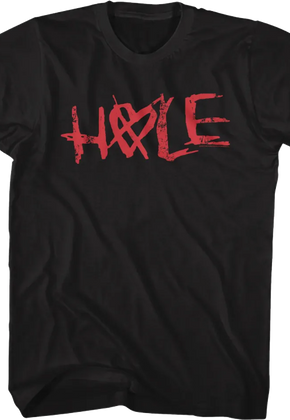 Crossed Heart Logo Hole T-Shirt