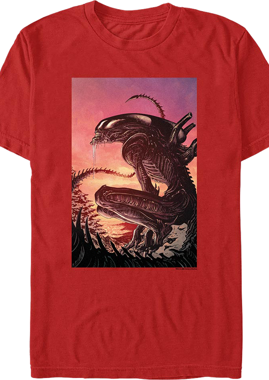 Crouching Xenomorph Alien T-Shirt - main product image