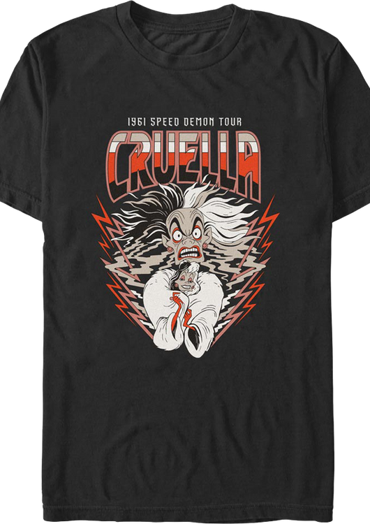 Cruella Speed Demon Tour Disney T-Shirt - main product image
