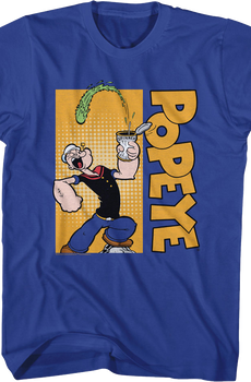 Crushing Spinach Can Popeye T-Shirt