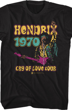 Cry Of Love Tour Jimi Hendrix T-Shirt
