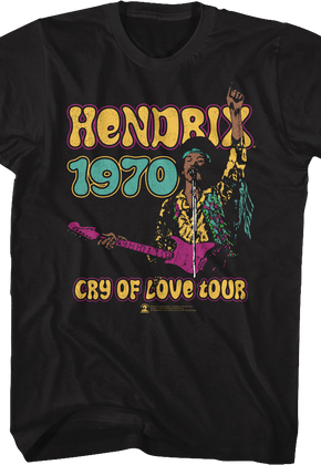 Cry Of Love Tour Jimi Hendrix T-Shirt