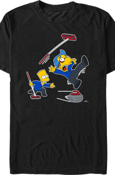 Curling Fail Simpsons T-Shirt