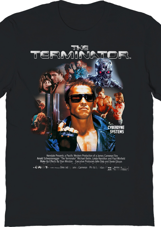 Cyberdyne Systems Collage Poster Terminator T-Shirt - main product image