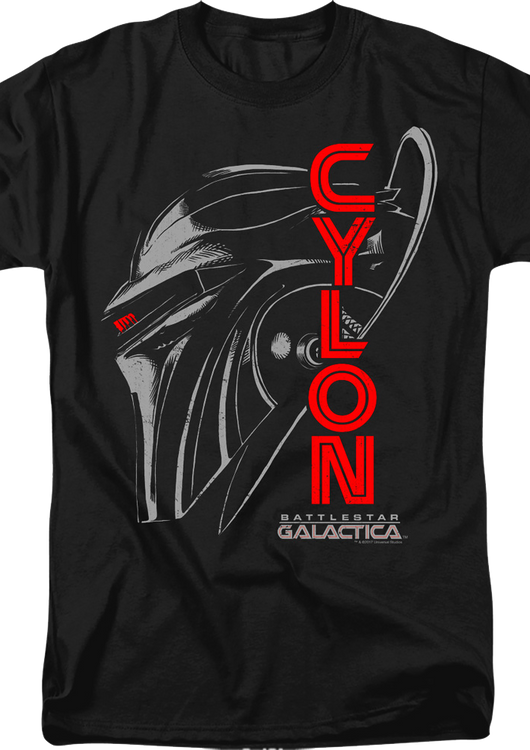 Cylon Head Shot Battlestar Galactica T-Shirt - main product image