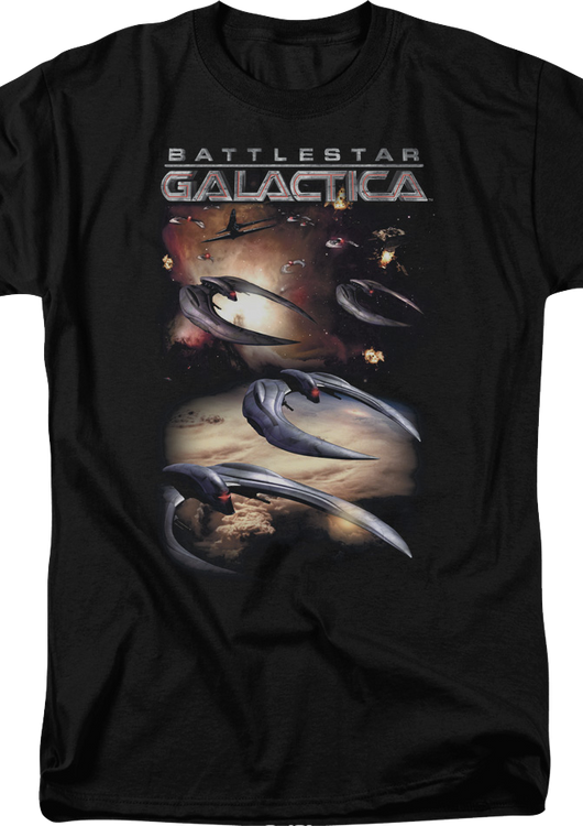 Cylons Attack Battlestar Galactica T-Shirt - main product image