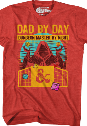 Dad By Day Dungeon Master By Night Dungeons & Dragons T-Shirt