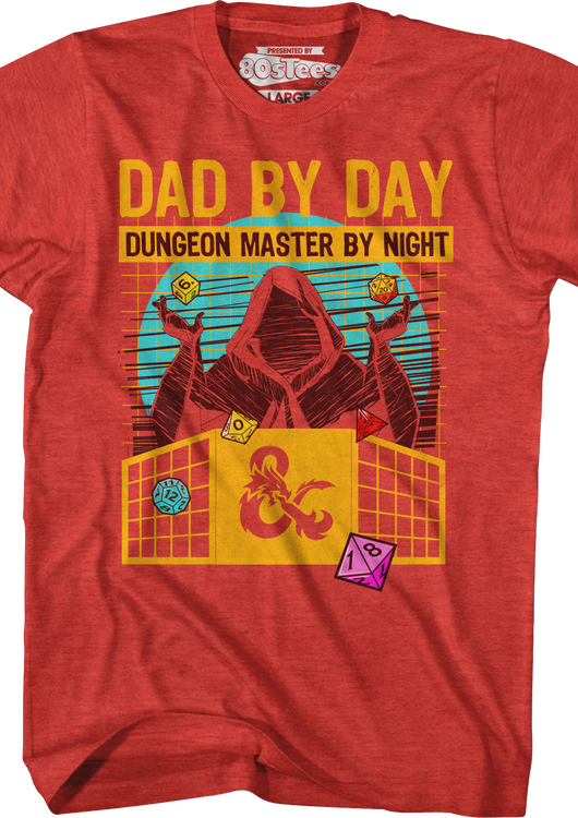 Dad By Day Dungeon Master By Night Dungeons & Dragons T-Shirt - main product image