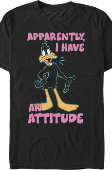 Daffy Duck Apparently I Have An Attitude Looney Tunes T-Shirt