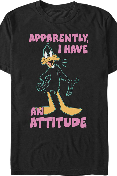 Daffy Duck Apparently I Have An Attitude Looney Tunes T-Shirtmain product image