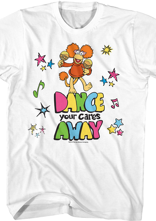 Dance Your Cares Away Colorful Shapes Fraggle Rock T-Shirt - main product image