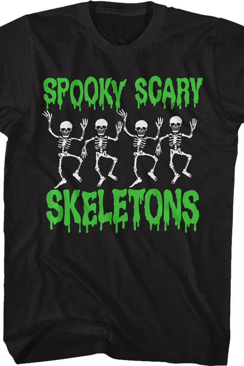 Dancing Spooky Scary Skeletons T-Shirtmain product image