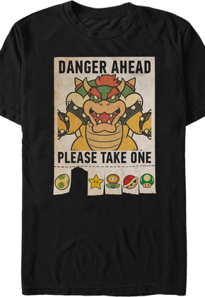 Danger Ahead Super Mario Bros. T-Shirt