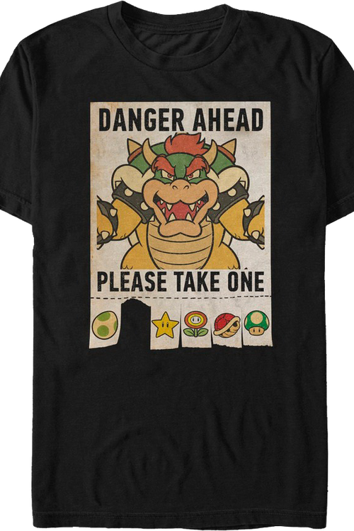 Danger Ahead Super Mario Bros. T-Shirtmain product image